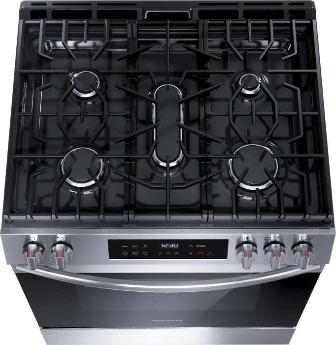Frigidaire 30'' Front Control Gas Range with Air Fry - FCFG3082BS\t