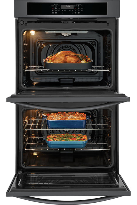 Frigidaire 30'' Double Wall Oven – Black Stainless Steel - FCWD3030AD