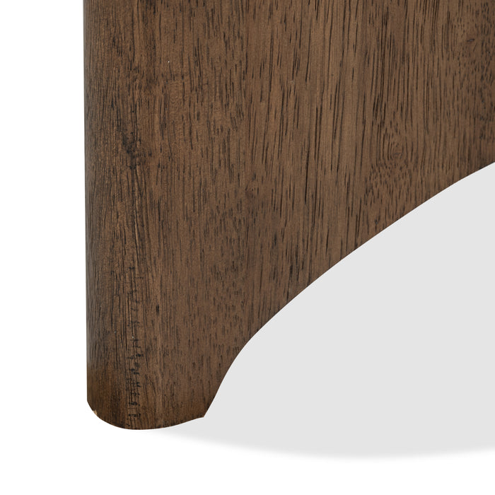 Frampton 22.63\" End Table with Marble Veneer Top - Coffee 