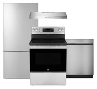 GE 4-Piece Kitchen Appliance Package – Stainless Steel