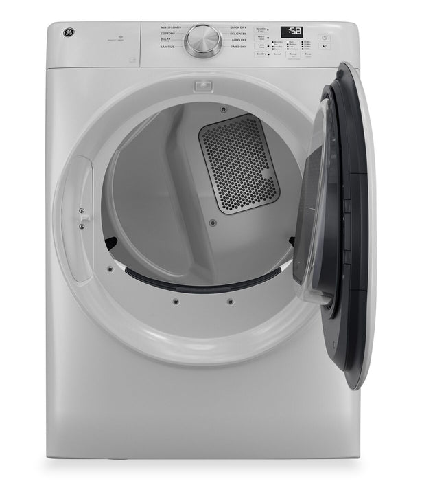 GE 7.8 Cu. Ft. Electric Dryer with Sanitize Cycle – White - GFD35ESMYWW