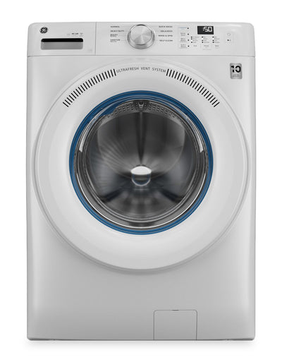 GE 5.3 Cu. Ft. Front Load Washer with UltraFresh Vent System - White - GFW350SSYWW | Laveuse GE à chargement frontal de 5,3 pi3 avec système de ventilation UltraFresh - blanche - GFW350SSYWW