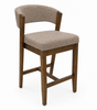 Gia Counter-Height Stool with Polyester Leather Fabric, 24"H – Brown | Tabouret Gia de hauteur comptoir de 24 po (H) en tissus de polyester et de cuir - brun