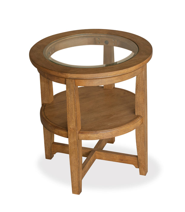 Golding 22\" End Table with Storage  - Honey Brown