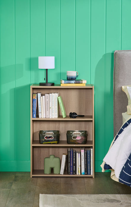 Grady 24.5\" 3-Shelf Bookcase - Summer Oak 