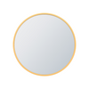 Arcus 30" X 30" Hand Crafted Round Mirror - Gold|Miroir rond Arcus 30 po x 30 po fabriqué à la main - doré