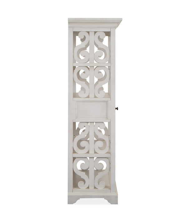 Milson 40\" Bookcase with Adjustable Shelves - Alabaster
