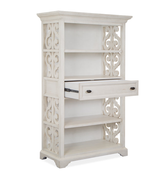 Milson 40\" Bookcase with Adjustable Shelves - Alabaster