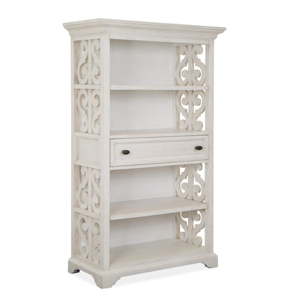 Milson 40" Bookcase with Adjustable Shelves - Alabaster - Bibliothèque Milson de 40 po avec tablettes réglables - albâtre