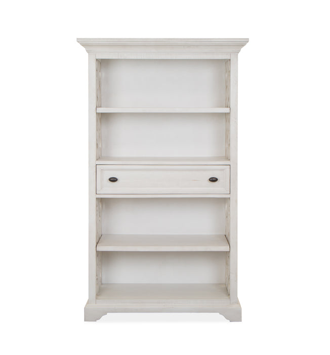 Milson 40\" Bookcase with Adjustable Shelves - Alabaster