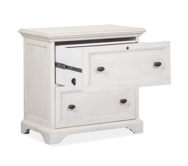 Milson 32\" Filing Cabinet with Locking Cabinets- Alabaster