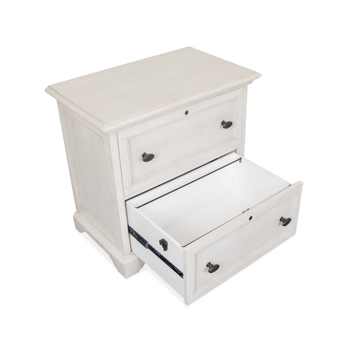 Milson 32\" Filing Cabinet with Locking Cabinets- Alabaster