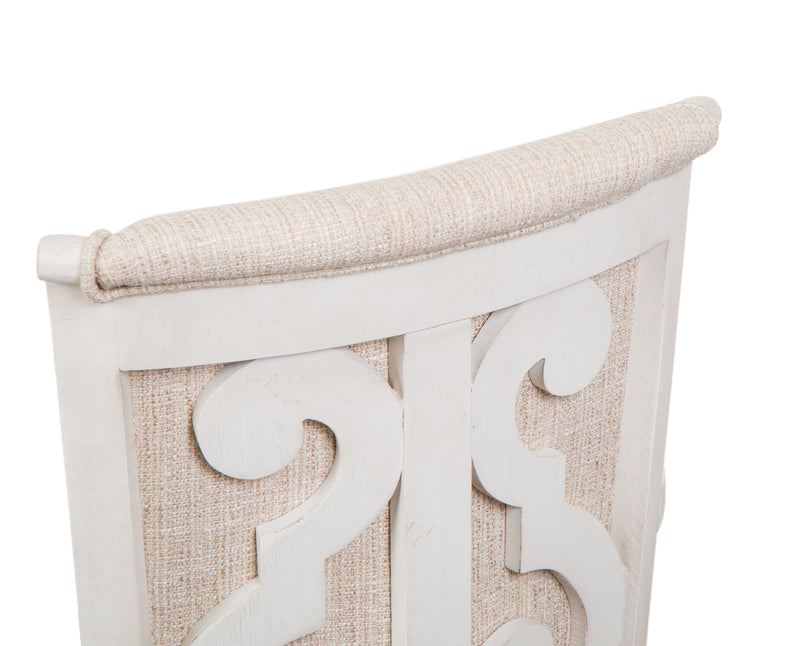 Milson 22.5\" Upholstered Chair with Casters - Alabaster