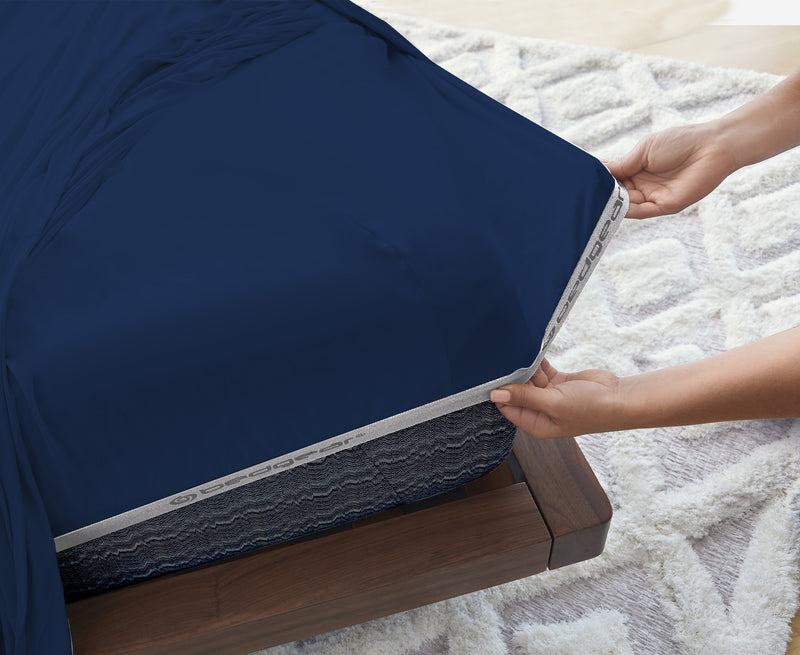BEDGEAR Hyper-Cotton™ King Split Sheet Set - Navy