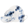 H2K Midnight Roses 16-Piece Porcelain Dinnerware Set | Ensemble de Vaisselle 16 Morceaux H2K Midnight Roses en Porcelaine