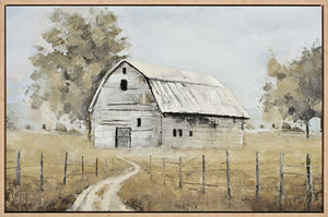 Barn I Framed Acrylic Painting - 31.5