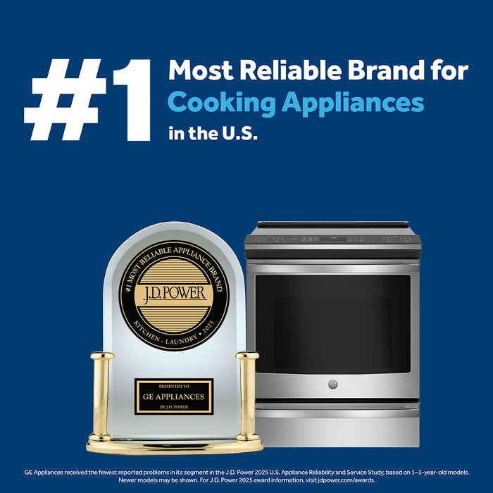 GE 5 Cu. Ft. Electric Range with Self Clean and Certified Sabbath Mode - White - JCBP240DMWW