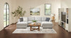 Vault 3-Piece Sectional with Sofa Bed Loveseat and Two Storage Chaises - Grey | Sofa sectionnel Vault 3 pièces avec causeuse-lit et deux fauteuils longs de rangement - gris