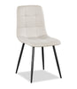 Arlo 7pc Dining Set with Table & 6 Grey Chairs, Sintered Stone & Metal, 55"W - Grey/Black | Ensemble de salle à manger Arlo 7 pièces en pierre frittée et métal avec table de 55 po (L) et 6 chaises grises - gris et noir
