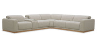 Balance 6-Piece Power Reclining Sectional with Power Headrests - Ginger 