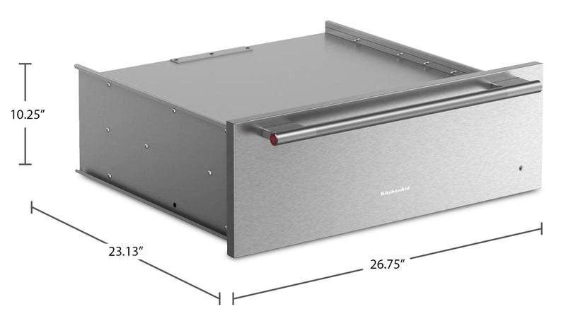KitchenAid 27\" Slow Cook Warming Drawer – PrintShield Stainless - KWES727SPS