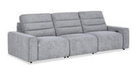 Shaquille O’Neal Home Prestige 3-piece Power Reclining Sofa – Grey