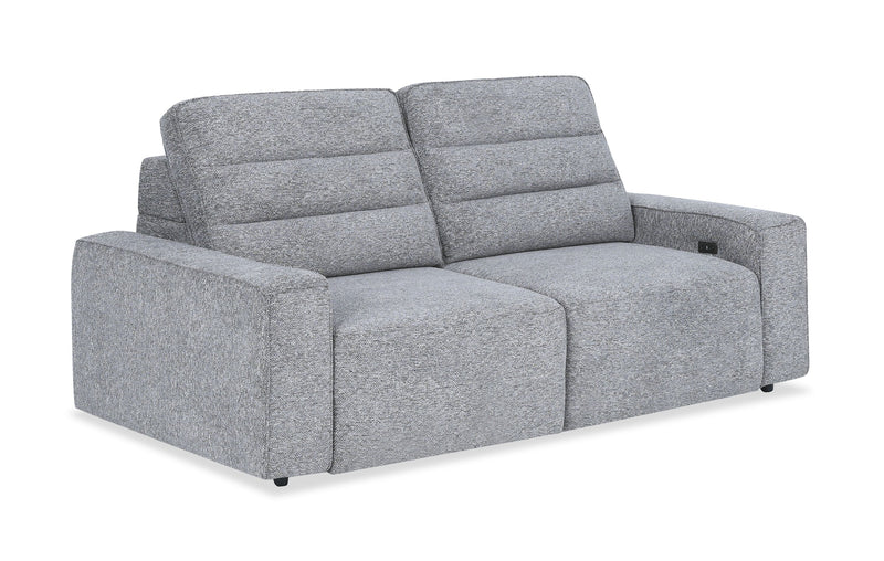 Shaquille O’Neal Home Prestige Sleeper Sectional with Power Sliding– Grey
