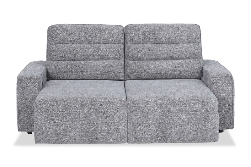 Shaquille O’Neal Home Prestige Sleeper Sectional with Power Sliding– Grey