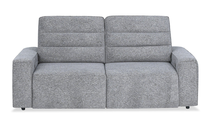 Shaquille O’Neal Home Prestige Sleeper Sectional with Power Sliding– Grey