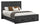 Soren Platform Storage Bed with Panel Headboard & Frame, Graphite Grey- Queen Size