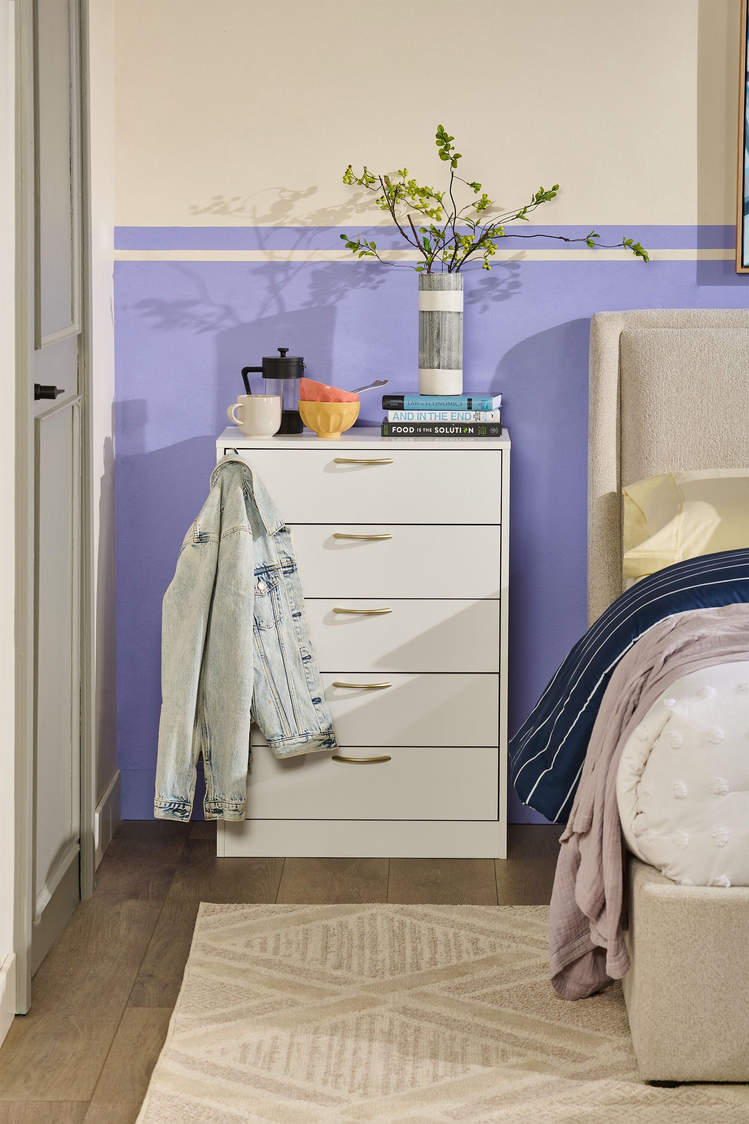 Arlo Bedroom Chest of Drawers, 5-Drawer, 23.6
