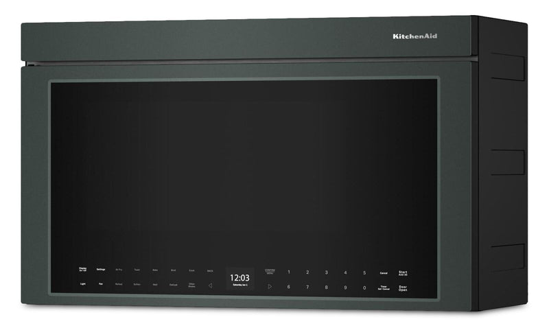 KitchenAid Multifunction Smart Flush Mount Over-the-Range Microwave Oven - Juniper - YKMMF530PJP
