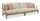 Juno Outdoor Patio Loveseats - Set of 2, Eucalyptus Wood & Nuvella Fabric - Natural/Beige