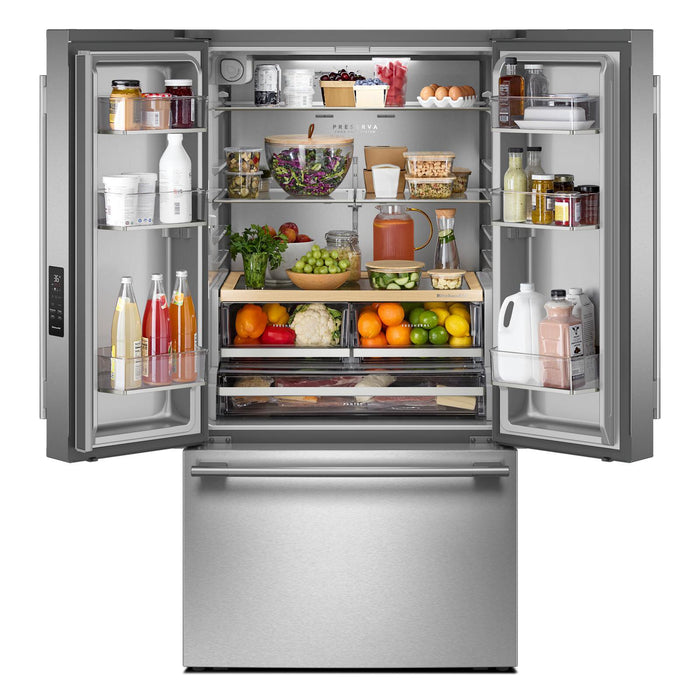 KitchenAid 31 Cu. Ft. French Door Refrigerator - PrintShield® Stainless Steel - KRFF336SPS