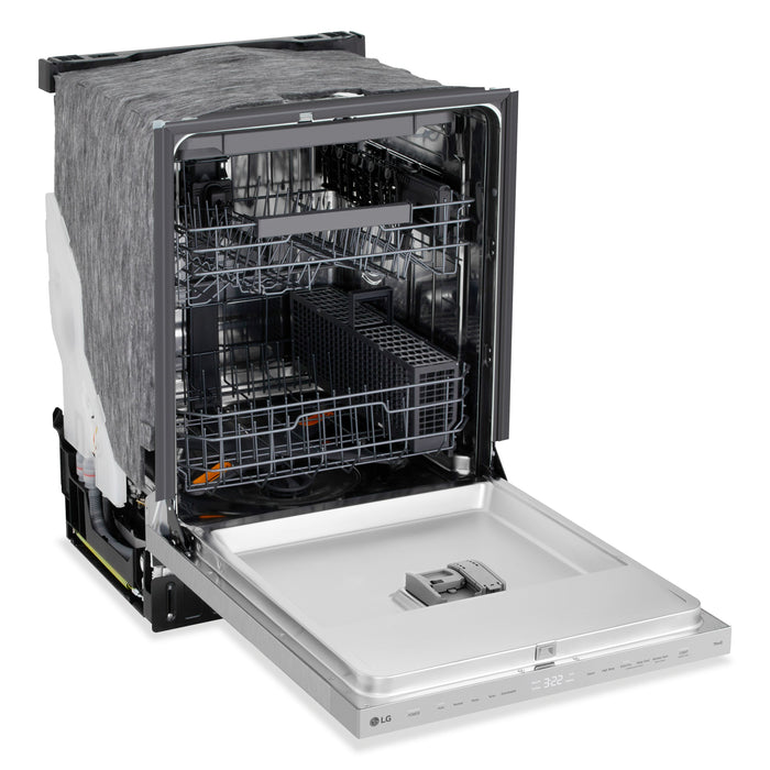 LG FlushFit™ 23.75” 46 dB Top Control Dishwasher with Third Rack – Stainless Steel - LDNPQ445S