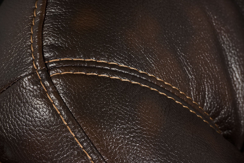 Leo 5-Piece Leather-Look Fabric Power Reclining Sectional - Walnut Brown