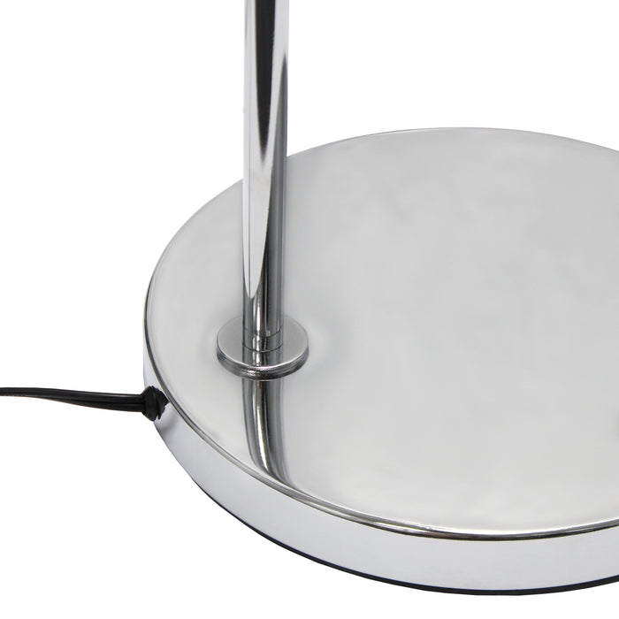 Simple Designs Arched Floor Lamp - Brushed Nickel