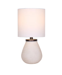 Antique White Glass Accent Lamp