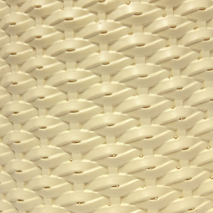 Simple Designs 20.4\" Traditional Ceramic Purled Texture Table Lamp with White Fabric Drum Shade - Yellow