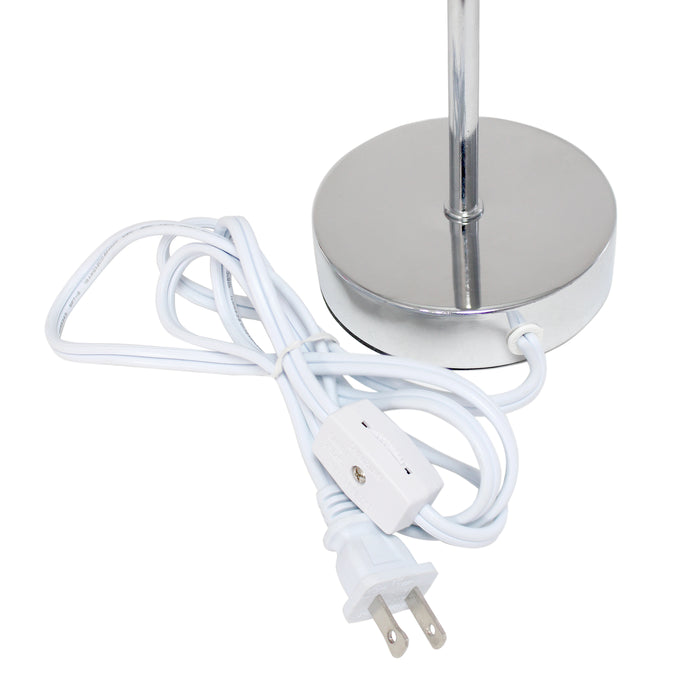 Simple Designs Chrome Mini Basic Table Lamp - Blue