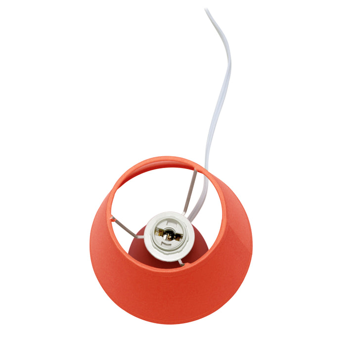 Simple Designs Mini Egg Oval Ceramic Table Lamp - Orange