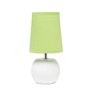 Simple Designs Studded Texture Ceramic Table Lamp - Green