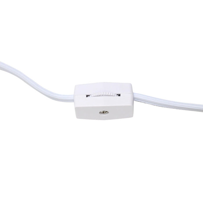 Simple Designs Textured Linear Ceramic Table Lamp - Taupe