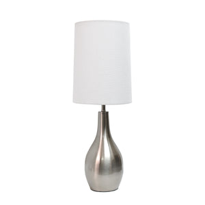 Simple Designs Tear Drop Table Lamp - Brushed Nickel