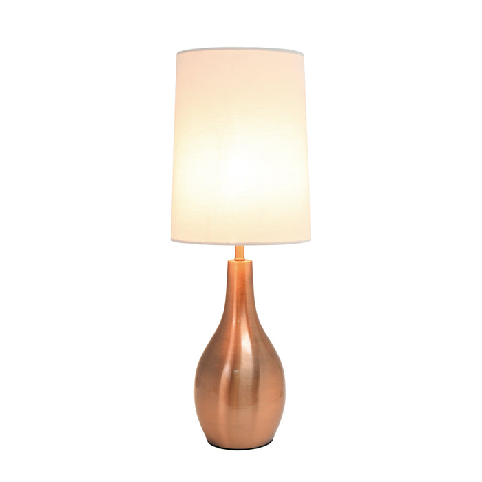Simple Designs Tear Drop Table Lamp - Rose Gold