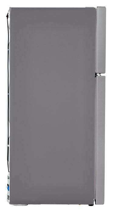 LG 30\" 20 Cu. Ft. Top-Mount Refrigerator – Platinum Silver - LTCS20020V 