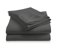 LUSOME Temperature Regulating 4-piece Cotton Split King Sheet Set – Smoked Pearl