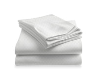 LUSOME Temperature Regulating 4-piece Cotton Queen Sheet Set – White