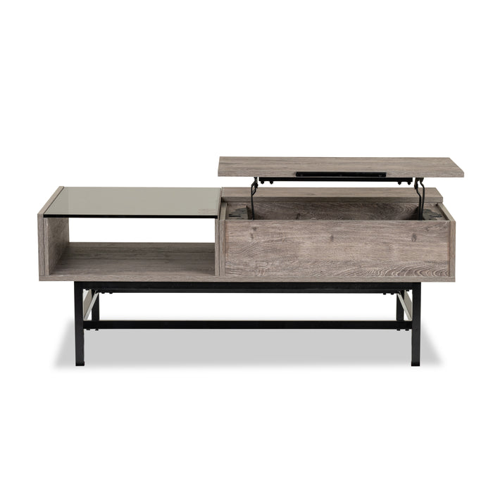 Matthew 48\" Lift-Top Coffee Table with Storage - Multicolour