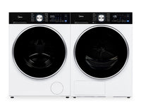 Midea 3.1 Cu. Ft. Front Load Compact Washer and 4.4 Cu Ft. Electric Dryer - White 